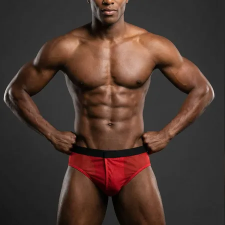 Cueca Exótica em Tule Com Frente Aberta - A-há - Vermelho - Ref 1524