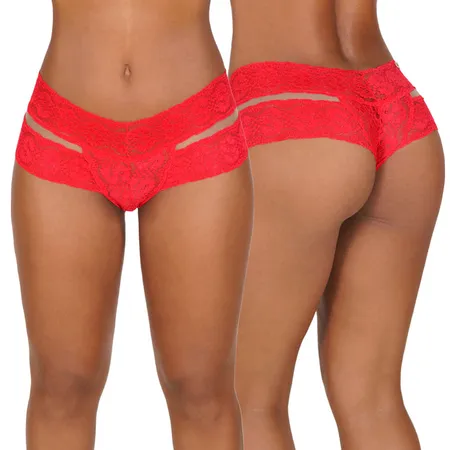 Calcinha em Renda com Laterais Largas- Lingerie Sensual  - De mansinho