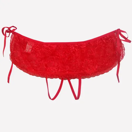 Calcinha Saia Aberta em Renda - Lingerie Sexy - Bichana