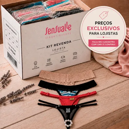 Kit Best-Sellers Sensualle. Mais Vendidos para Lojistas