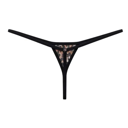 Nano Calcinha Só o Fio Dental em Tule (Tanga Extremamente Pequena) - Lingerie Sexy - Tu