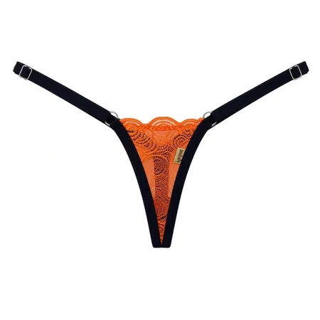 Nano Calcinha Só o Fio Dental em Renda (Tanga Extremamente Pequena) - Lingerie Sexy - Lara