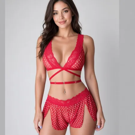 Mini Doll Sexy em Renda e Tule - Gente boa